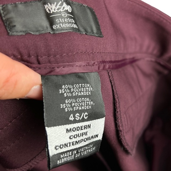 MOSSIMO burgundy pants size 4 small - Picture 4 of 8